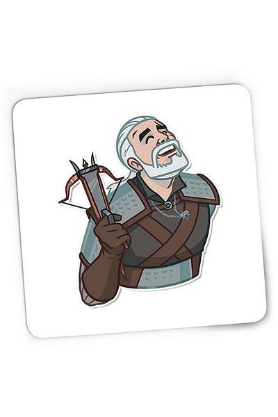 OEM Mousepad Gaming The Witcher Geralt Demon Slayer Cartoon Play, 21x19 cm