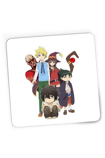 OEM Mousepad Gaming Muhyo Roji Taro AOT Collosal Titan Konosuba Megumi Death Note, 21x19 cm