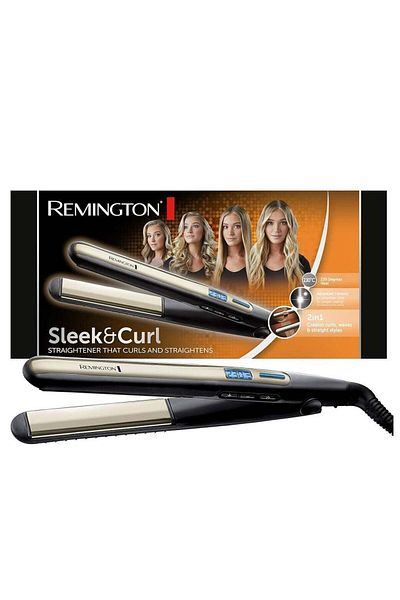 Remington مكواة فرد الشعر الأنيقة والمجعّدة S6500