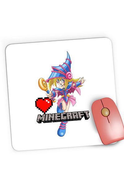 OEM Mousepad Gaming Yu Gi Oh Links Minecraft Tlauncher Mcskins, 21x19 cm