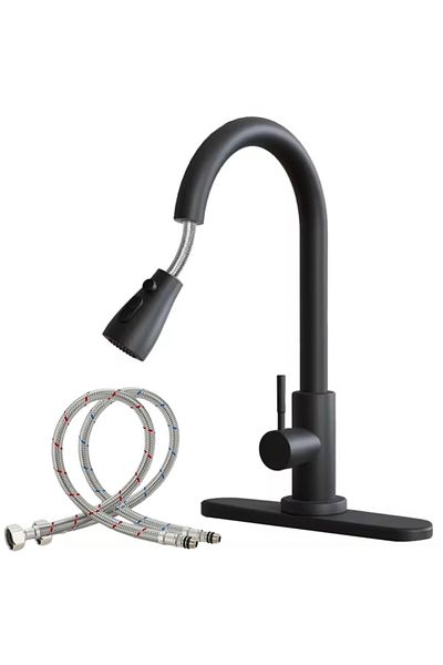 SMART GADGETS C&A Baterie Chiuveta Bucatarie, Capat Extractabil, Premium Class, Pipa Rotativa Inalta, Cartus Ceramic,