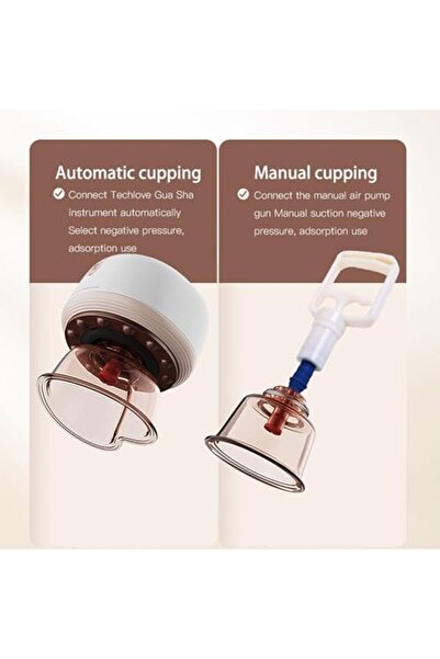 techlove Electric & Manual Cupping Therapy Kit Set - Pain Relief & Cellulite Removal for Home Spa Use
