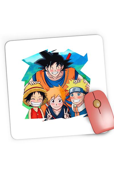 OEM Mousepad Gaming Bleach Dragon Ball Z One Piece Animekage Naruto, 21x19 cm