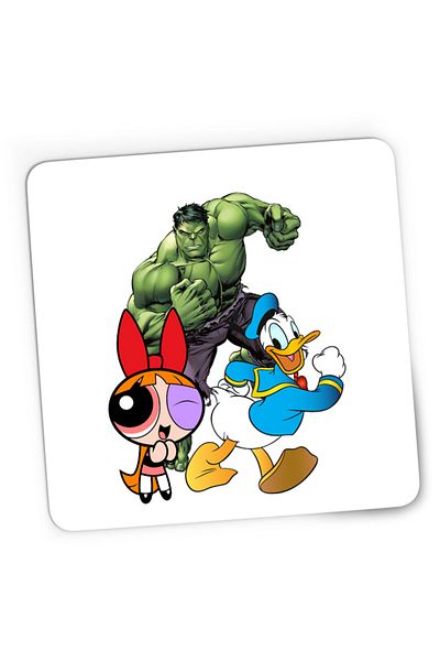 OEM Mousepad Gaming Hulk Marvel Donald Duck Powerpuff Girls, 21x19 cm