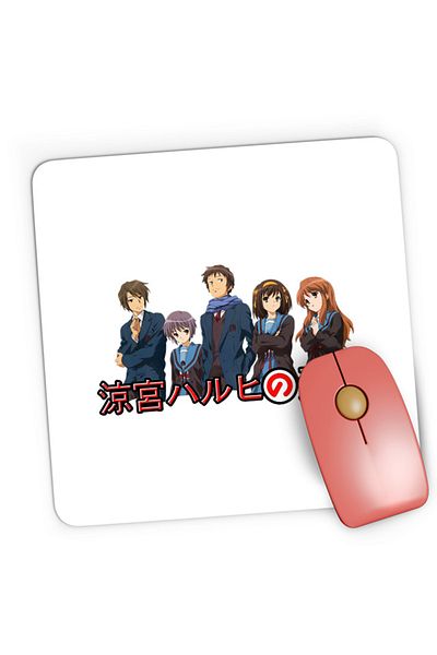OEM Mousepad Gaming Haruhi Suzumiya Yuki Itsuki Kyon Mitsuru School Slice of Life, 21x19 cm