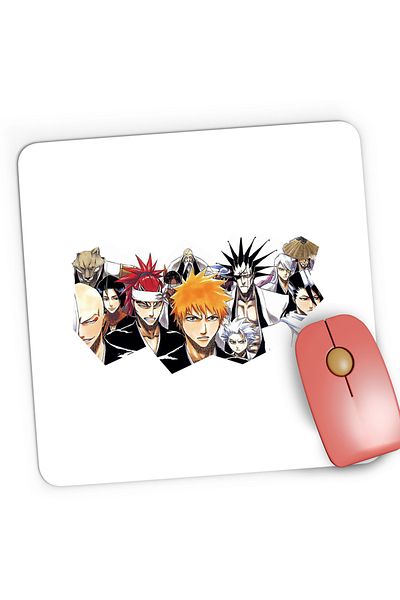 OEM Mousepad Gaming Bleach Ichigo Kurosaki Soul Reaper Dream Team, 21x19 cm