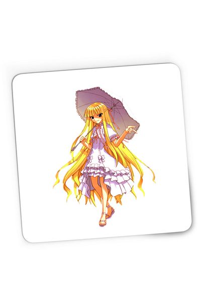 OEM Mousepad Gaming UQ Holder McDowell Cute Anime Girl Action Blonde, 21x19 cm