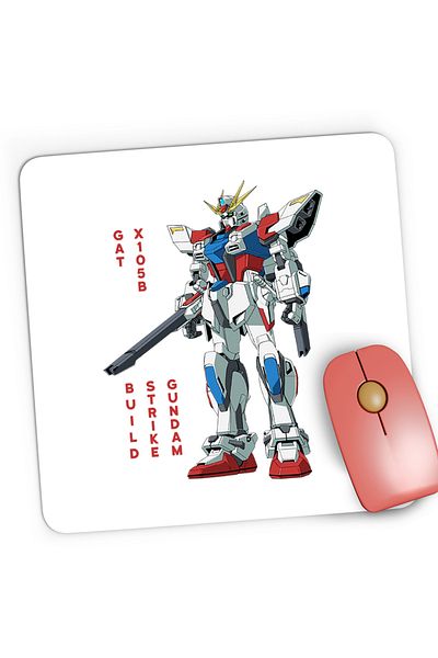 OEM Mousepad Gaming dam Build Fighters Robot Anime Monster, 21x19 cm