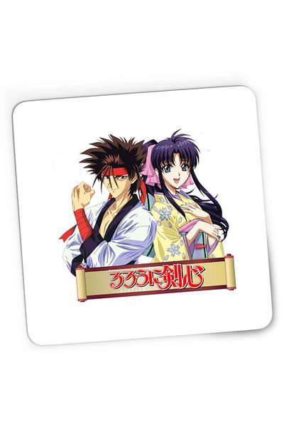 OEM Mousepad Gaming Rurouni Sanosuke Kaori Nobuhiro Watsuki, 21x19 cm