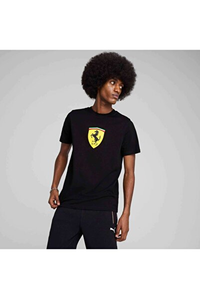 Puma Ferrari Race Cr Big Shield T Siyah Erkek T-Shirt