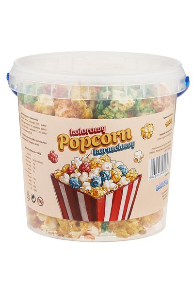 shumee PopCorn gotowy karmelowy kolorowy 100g / 1L