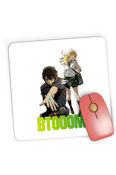 OEM Mousepad Gaming Btooom! Sakamoto Ryouta Himiko Team Junya Inoue Combat Arms, 21x19 cm