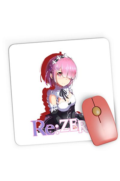 OEM Mousepad Gaming Re Zero RAM Maiden Strongest Sister Demon Otaku Japan, 21x19 cm