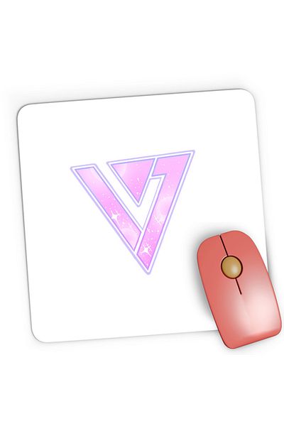 OEM Mousepad Gaming Seventeen Idol K-pop Group Logo Shiny, 21x19 cm