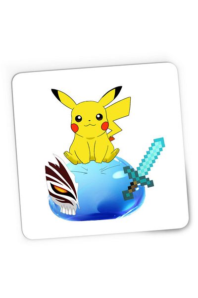 OEM Mousepad Gaming TenSura Slime Isekai Pikachu Ichigo Ghoul Minecraft , 21x19 cm