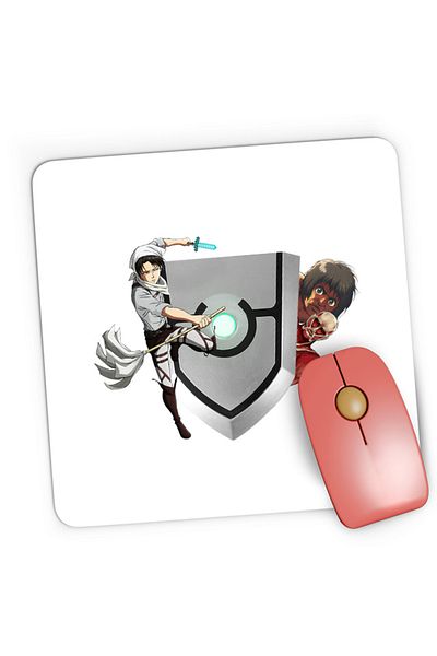 OEM Mousepad Gaming Rising of the Shield Hero Levi Attack on Titan Collosal Clean Naofumi, 21x19 cm
