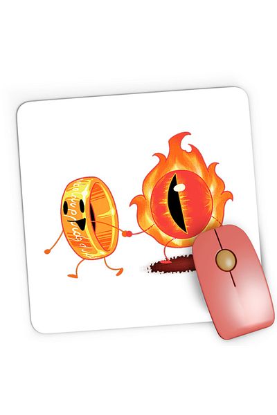 OEM Mousepad Gaming Lord of the Rings Eye Cute Illustration Friends Drama, 21x19 cm