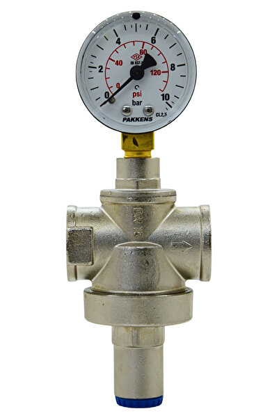 Pakkens BASINÇ DÜŞÜRÜCÜ MANOMETRELİ 3/4''
