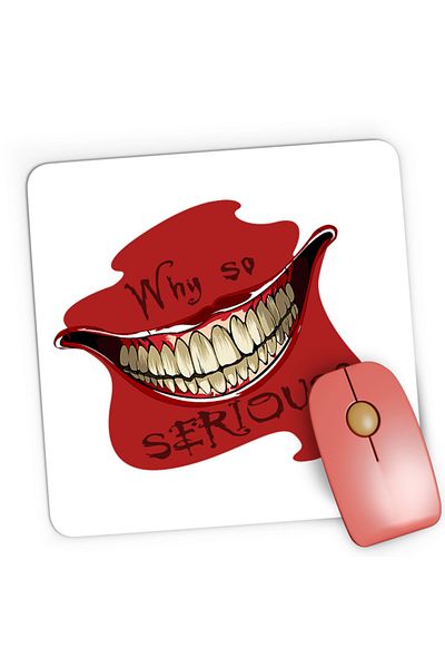 OEM Mousepad Gaming Joker Why Serious Smile Horror, 21x19 cm