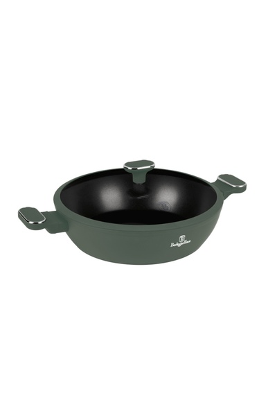 Berlinger Haus deep frying pan Casserole with titanium coating and lid 30 cm Green Mat Collection