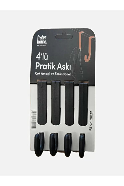 Mode Cool Multi-Purpose Practical 4 Pieces Hangers Black