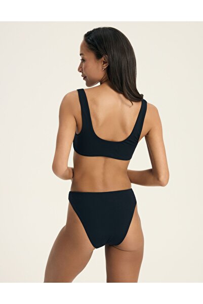 Bloovii Bikini Bottom High Leg Brazilian Brief Smooth Matte Fabric | Jamaica