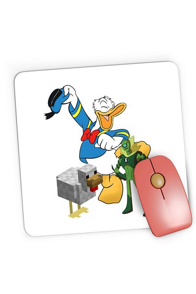 OEM Mousepad Gaming Donald Duck Minecraft Chicken Ben10 Alien Watch Pixel, 21x19 cm