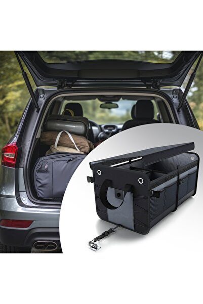 zola Οργανωτής πορτμπαγκάζ 3 τμημάτων, 10 τσέπες, 64 l, κλείσιμο με velcro, λαβές, 60x37x32 cm