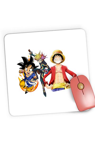 OEM Mousepad Gaming Yu Gi Oh Songoku One Piece Yugi Mutou Desene, 21x19 cm