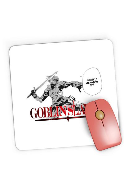OEM Mousepad Gaming Goblin Slayer Claymore Knight Fast Anime Shounen Martial Arts, 21x19 cm