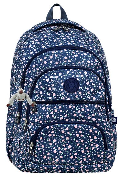 Çanta Trend Luxury Patterned High School and Middle School Backpack, Patterned Schoolbag, Monkey Keychain Gift