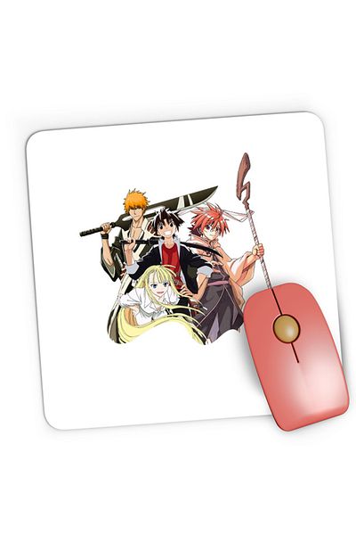 OEM Mousepad Gaming UQ Holder Touta McDowell Negi Ichigo Bleach, 21x19 cm