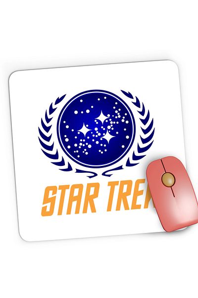 OEM Mousepad Gaming Star Trek United Federation of Planets Starfleet, 21x19 cm