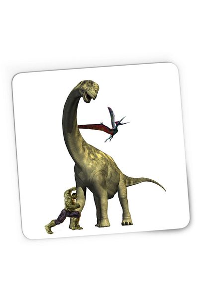 OEM Mousepad Gaming Jurassic Park Triceratops Huge Neck Grass Eater Hulk, 21x19 cm