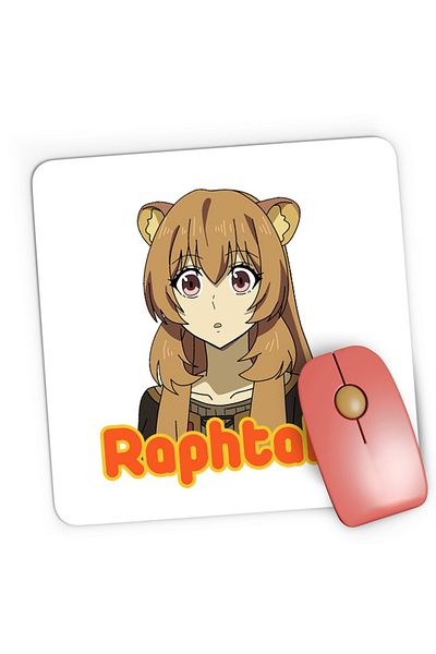 OEM Mousepad Gaming Rising of the Shield Hero Raphtalia Furry Beautiful Medieval Anime, 21x19 cm