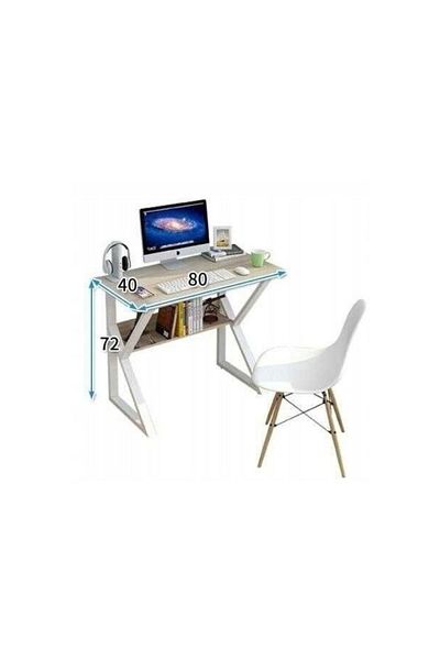 ECARLA Computer desk, with shelf, Ecarla, 80 x 40 x 72 cm, STL04BR