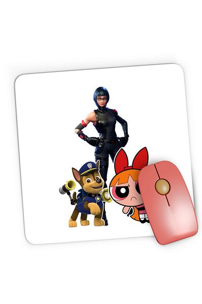 OEM Mousepad Gaming Fortnite Panter Cat Costume Skin Powerpuff Girls, 21x19 cm