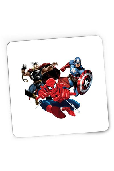 OEM Mousepad Gaming Spiderman Captain America Thor Fly Hero Cool, 21x19 cm