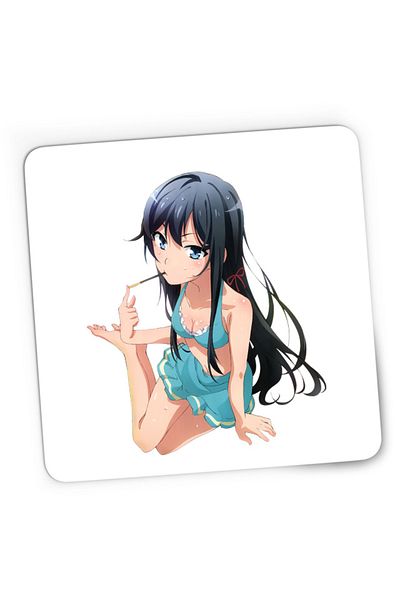 OEM Mousepad Gaming OreGairu Yukino Swim Suit Summer Pocky, 21x19 cm