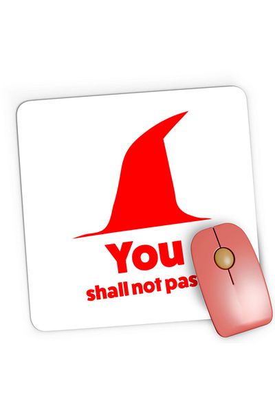 OEM Mousepad Gaming Lord of the Rings Gandalf You Shall Not Pass, 21x19 cm