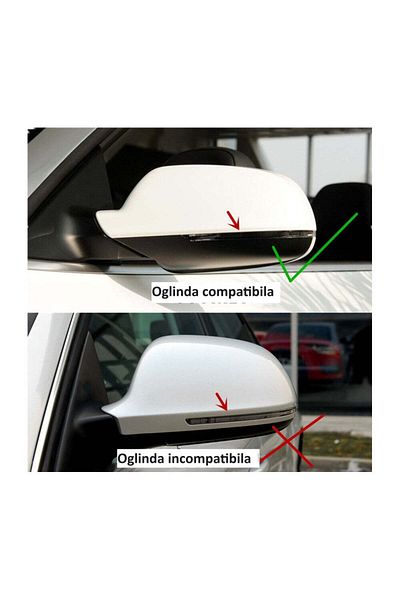 AutoZet Set of 2 Batman Mirror Covers Audi A3 (8P) 2008-2012
