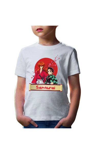 OEM Παιδικό μπλουζάκι Rurouni Kenshin Samurai Duo Kenshin Tajirou