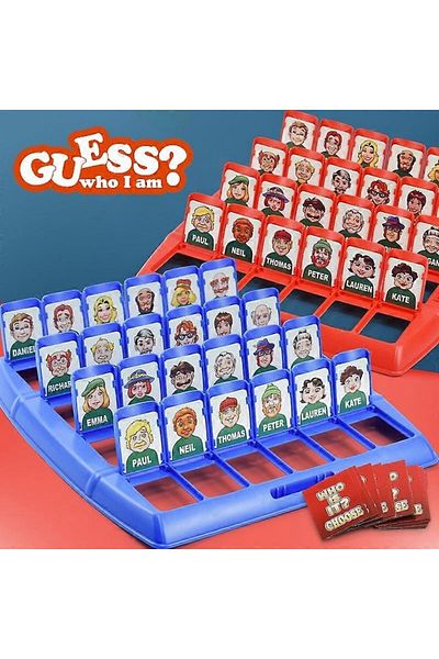 OEM Guess Who Is It, Family Board Game, 2-6 Players, Multicolor