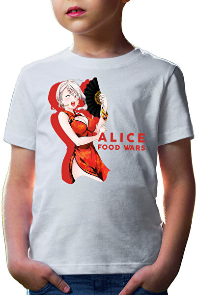 OEM Παιδικό T-shirt Food Wars Alice Fan Κινέζικο φόρεμα Anime