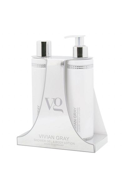 Vivian Gray White Crystals Gift Set, Women, Shower Gel, 250 ml + Body Lotion, 250 ml