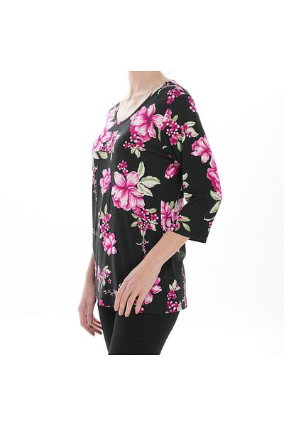 ASN concept Women's Floral Patterned Double Capri Set (with Plus Size Option)