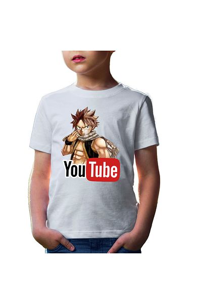OEM Tricou copii Fairy Tail Youtube Creator Duplo Natsu