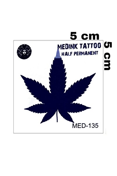 Mecit Tuhafiye 1 AY KALICI YAPRAK ŞEKİLLİ KOL BİLEK VUCUT İÇİN GEÇİCİ DÖVME