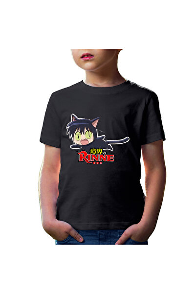 OEM Rinne Rokumon Black Cat Rinne Boundary Kids T-shirt