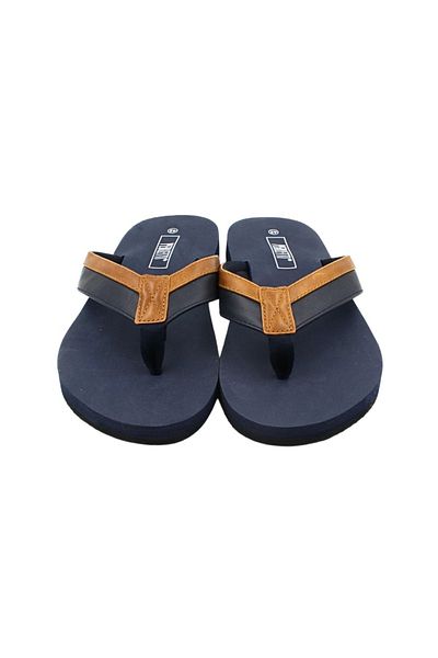 Perletti Men's flip-flops, Perletti, navy blue sole, 43 EU